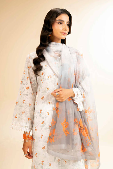 Nishat Linen 2 Piece - Printed With Laces Suit - 42501272 Online Shopping